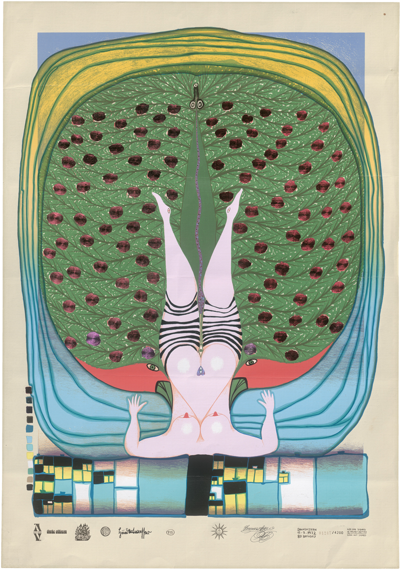 Lot 8326, Auction  125, Hundertwasser, Friedensreich, Hommage à Schröder Sonnenstern