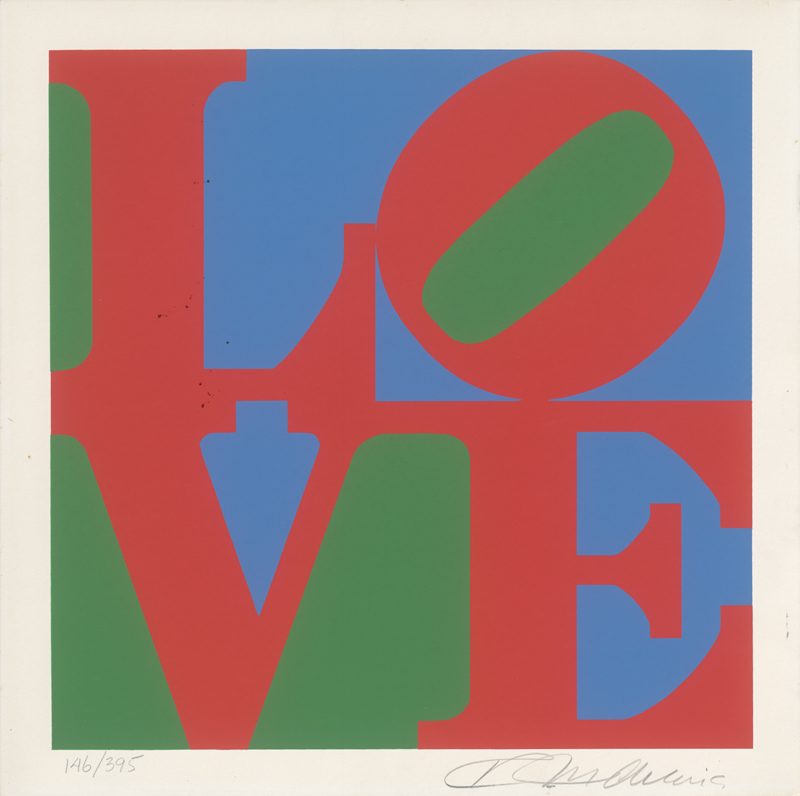 Lot 8327, Auction  125, Indiana, Robert, Love (Aus: The American Dream)
