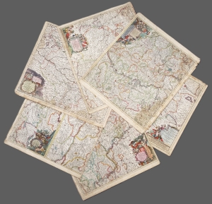 Los 94 - Danckerts, Justus - Sammlung von 54 grenzkolorierten Kupferstichkarten - 6 - thumb