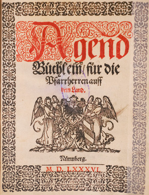 Los 1102 - Agend Büchlein - für die Pfarrherren auff dem Land (+ 2 Beibände) - 0 - thumb