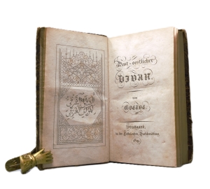 Los 2039 - Goethe, Johann Wolfgang von - West-oestlicher Divan. Stuttgart, Cotta, 1819. Erste Ausgabe in Druckvariante "TAlismane" - 5 - thumb