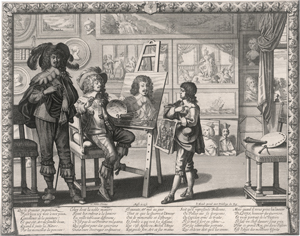 Lot 5032, Auction  126, Bosse, Abraham, Le noble peintre - Der Maler in seinem Atelier