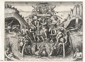 Lot 5132, Auction  126, Greuter, Matthäus, Allegorie auf den Borhesebrunnen in Rom