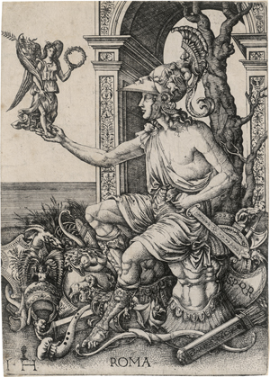 Lot 5147, Auction  126, Hopfer, Hieronymus, Personifikation der siegreichen Stadtgöttin Roma