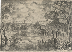 Lot 5165, Auction  126, Londerseel, Jan van, Landschaft mit Christus, der einem Kranken den Dämon austreibt