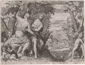 Lot 5222, Auction  126, Sadeler II, Aegidius, Angelika udn Medoro