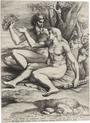 Lot 5255, Auction  126, Vorsterman I, Lucas, Der junge und der alte Schäfer