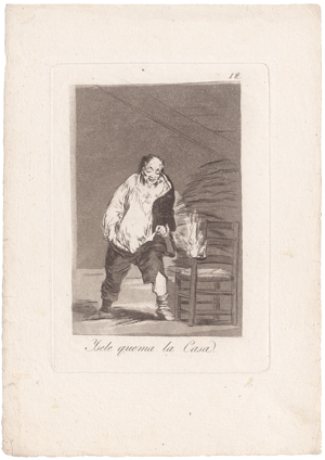 Lot 5292, Auction  126, Goya, Francisco de, Ysele quema la Casa
