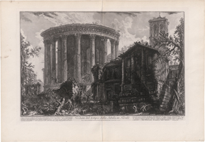 Lot 5323, Auction  126, Piranesi, Giovanni Battista, Veduta del tempio della Sibilla in Tivoli