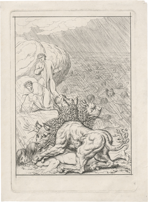 Lot 5348, Auction  126, Ademollo, Luigi, Dante und Vergil besänftigen Zerberus