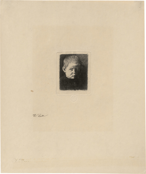 Lot 5395, Auction  126, Leibl, Wilhelm, Bildnis eines Knaben