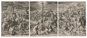 Lot 5522, Auction  126, Carracci, Agostino, Die Kreuzigung