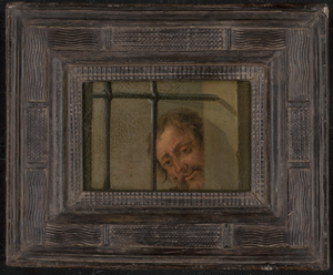 Los 6022 - Niederländisch - 17. Jh. Kerkerszene: Mann hinter einem Gitterfenster - 1 - thumb