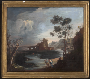 Los 6032 - Italienisch - 18. Jh. Südliche Küstenszene mit Kastell - 1 - thumb