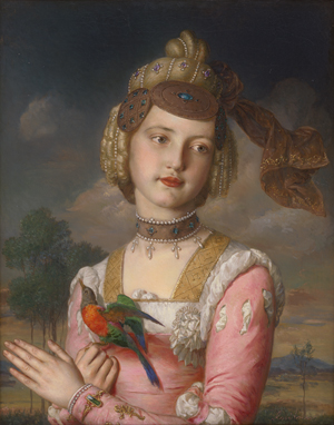 Lot 6072, Auction  126, Reiter, Johann Baptist, Portrait der Tochter Alexandrine "Lexi" als Edelfräulein