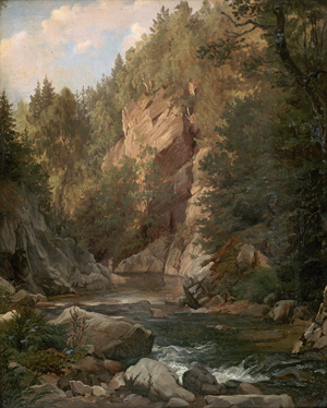 Lot 6105, Auction  126, Papperitz, Gustav Friedrich, Wildbach beim Weißritzgrund bei Dresden