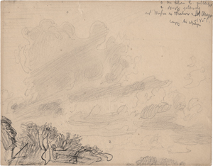 Lot 6633, Auction  126, Gille, Christian Friedrich, Wolkenstudie