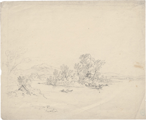 Lot 6636, Auction  126, Richter, Ludwig, Blick auf eine der Elbinseln bei Pillnitz