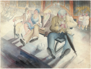 Lot 7127, Auction  126, Ehmsen, Heinrich, Zoobesucher im Löwenhaus