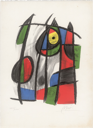 Lot 7212, Auction  126, Miró, Joan, Aus: Der Lithograph II