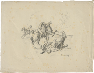 Lot 8166, Auction  126, Liebermann, Max, Reiterkampf