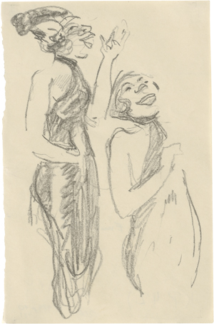 Lot 8214, Auction  126, Orlik, Emil, Zwei Sängerinnen; Rastende Kamele