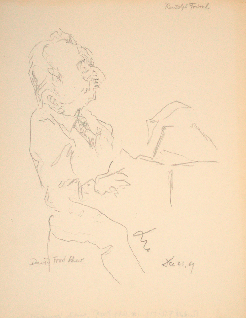 Lot 3073, Auction  126, Dolbin, Benedikt Fred, Portrait von Rudolf Friml