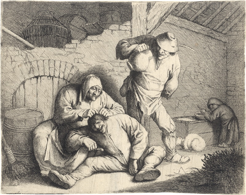 Lot 5014, Auction  126, Basse, Willem, L'Épouilleuse (Die lausende Bäuerin).