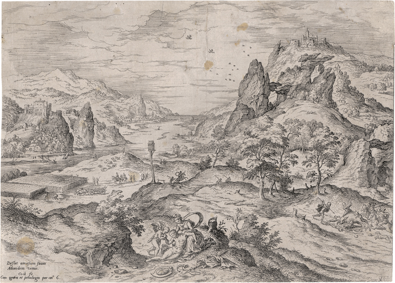Lot 5063, Auction  126, Cock, Hieronymus, Landschaft mit Venus und Adonis