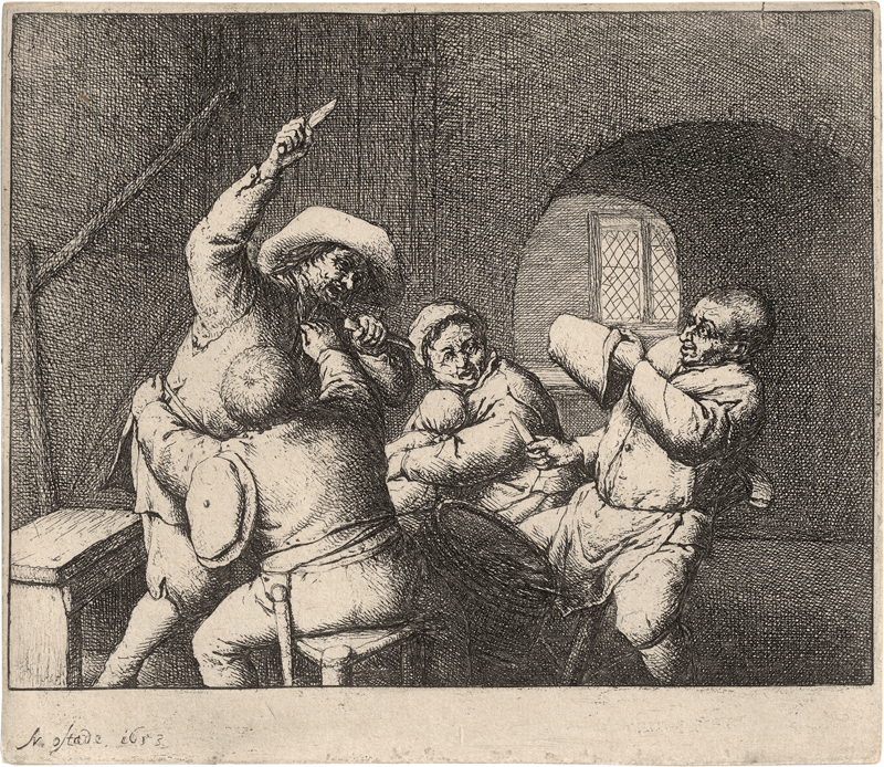 Lot 5182, Auction  126, Ostade, Adriaen van, Der Messerkampf
