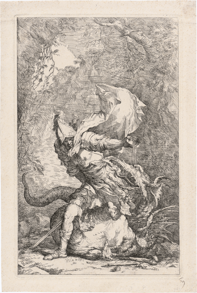 Lot 5216, Auction  126, Rosa, Salvator, Jason und der Drache