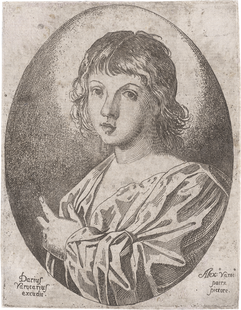 Lot 5244, Auction 126, Varotari d. J., Dario, Büste eines Jünglings im weiten Gewand nach links