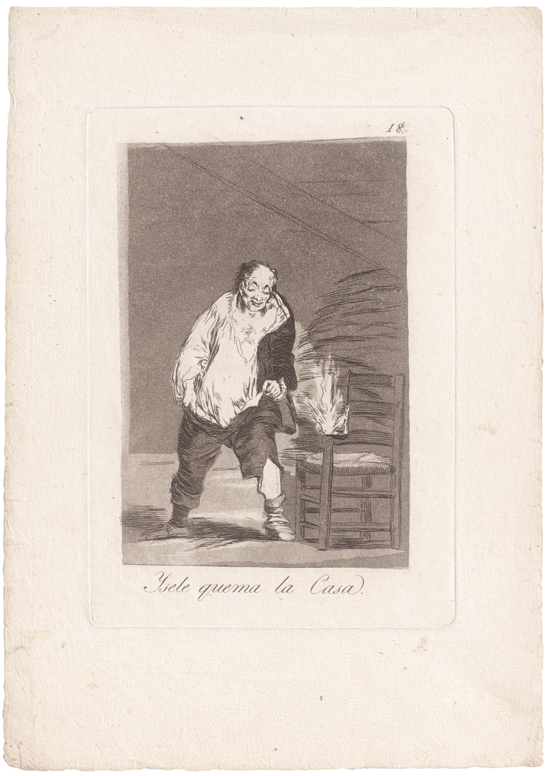 Lot 5292, Auction 126, Goya, Francisco de, Ysele quema la Casa