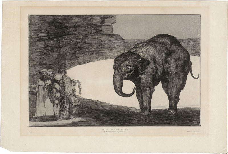 Lot 5297, Auction 126, Goya, Francisco de, Disparate de Bestia (Otras leyes por el pueblo).