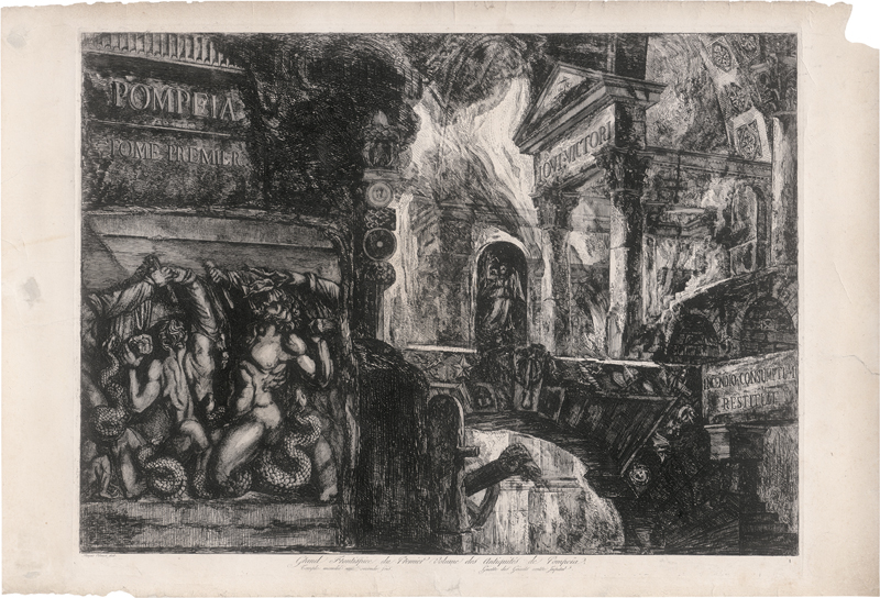 Lot 5325, Auction 126, Piranesi, Francesco, Grand Frontispice du Premier Volume des Antiquites de Pompeia