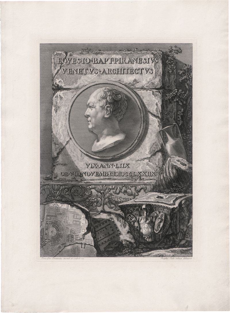 Lot 5326, Auction 126, Piranesi, Francesco, Bildnis Giovanni Battista Piranesi