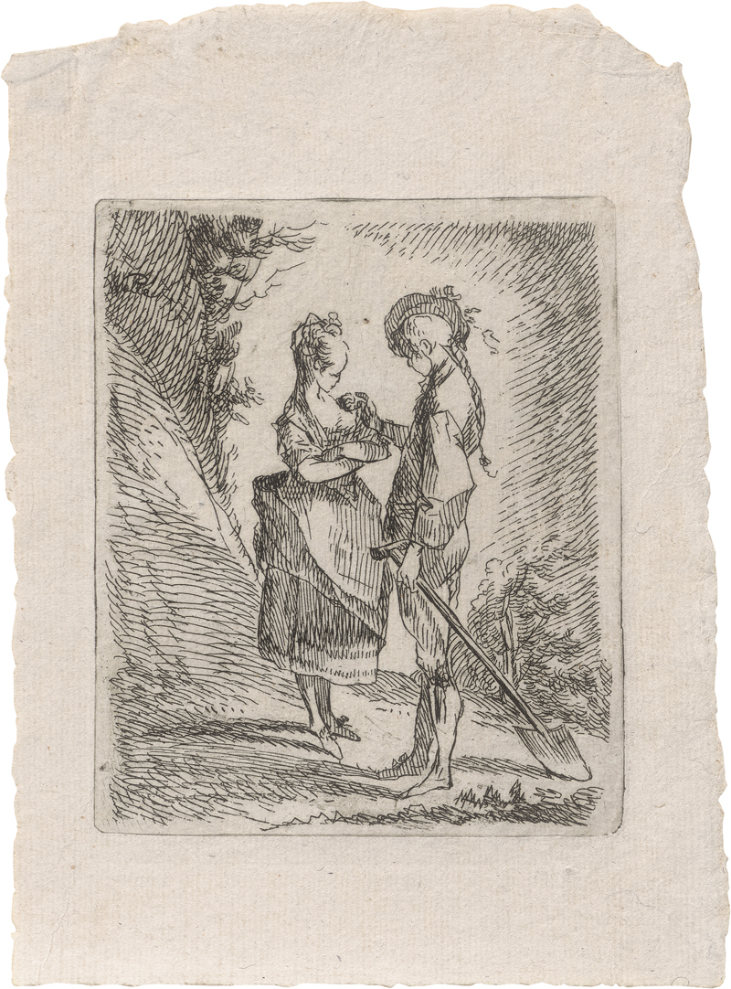 Lot 5341, Auction  126, Welté, Gottlieb, Der Gärtner mit dem Mädchen