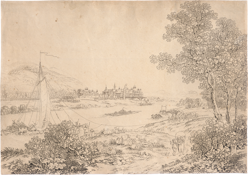 Lot 5347, Auction  126, Zingg, Adrian, Schloss Pillnitz an der Elbe bei Dresden