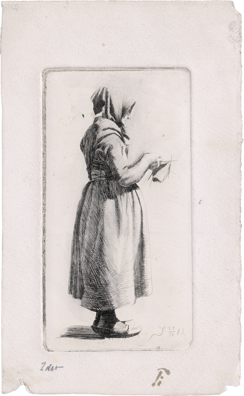 Lot 5369, Auction 126, Ilsted, Peter, Alte Frau, strickend