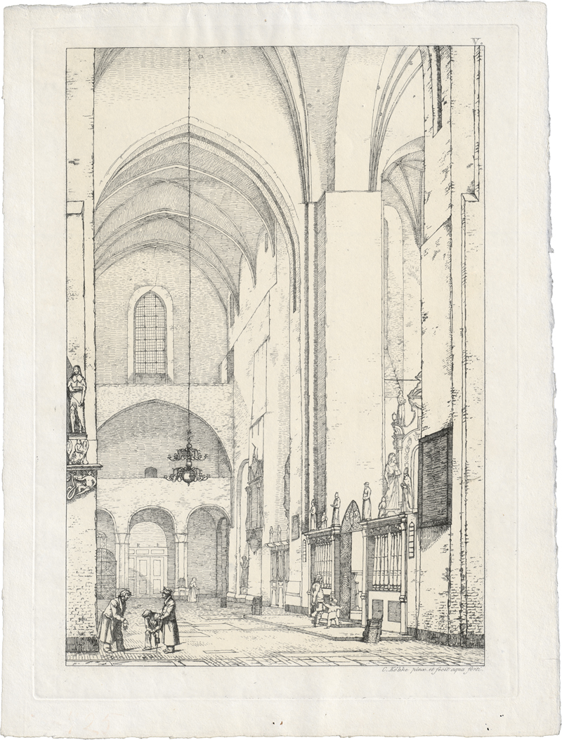 Lot 5391, Auction  126, Købke, Christen Schjellerup, Innenansicht des nördlichen Chorarms der Domkirche zu Århus 