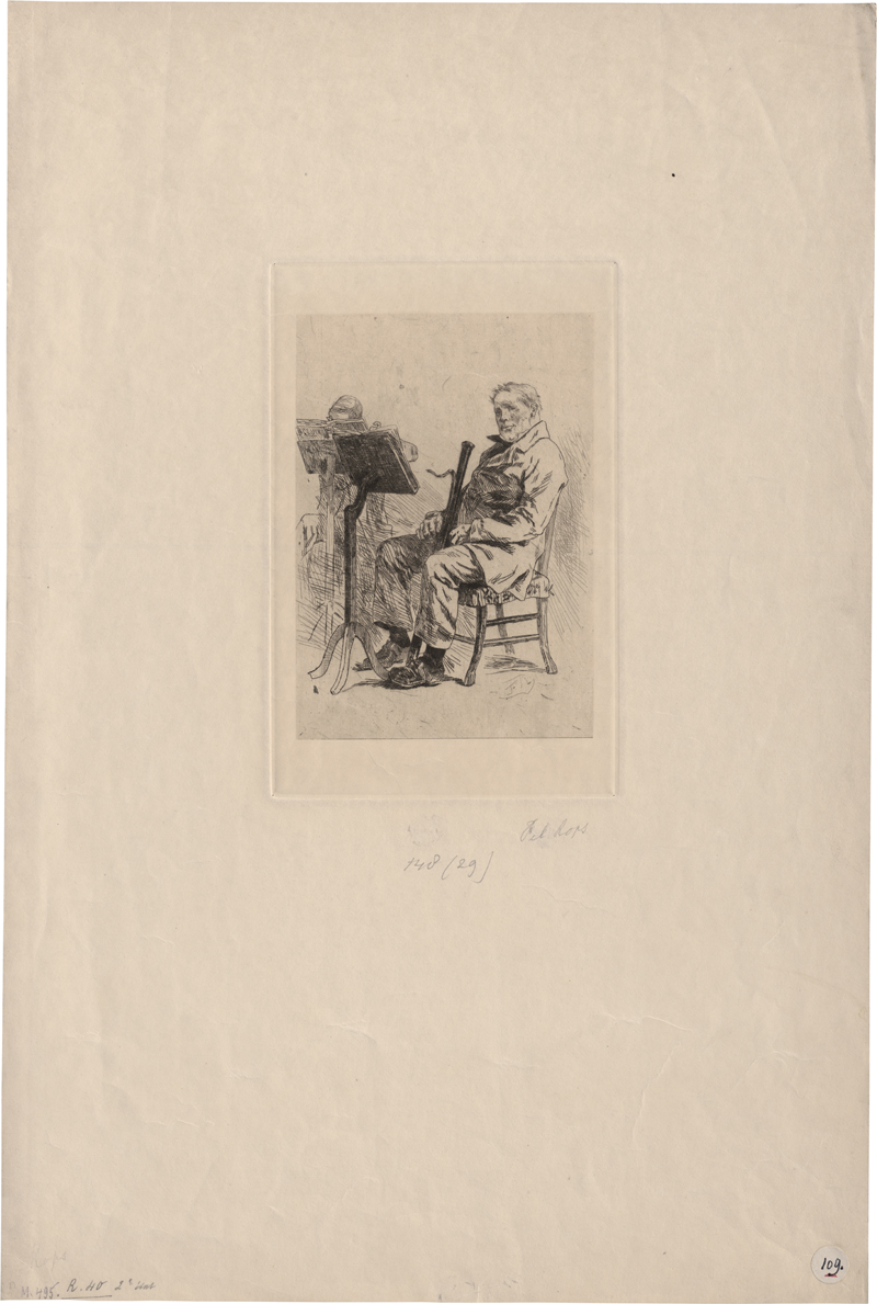 Lot 5457, Auction 126, Rops, Félicien, Der Fagottbläser im Orchester