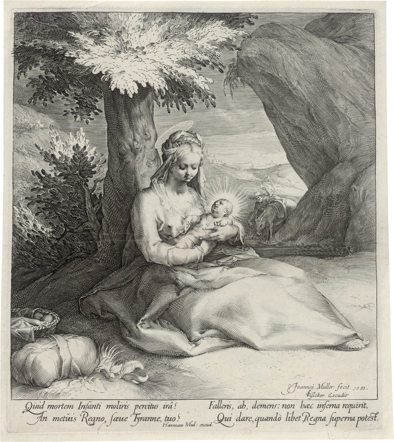 Lot 5630, Auction 126, Muller, Jan Harmensz., Die Ruhe auf der Flucht nach Ägypten