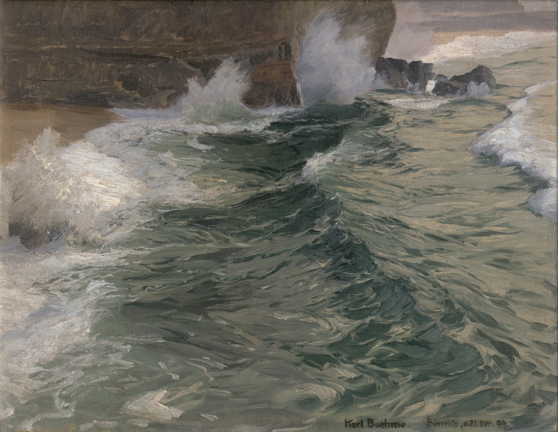 Lot 6138, Auction 126, Boehme, Karl Theodor, Stürmische See an der Küste bei Biarritz