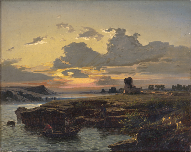 Lot 6147, Auction 126, Hohneck, Adolf, Ruinen am Wasser