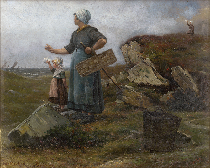 Lot 6155, Auction 126, Flecken, Otto, Abschied am Meer