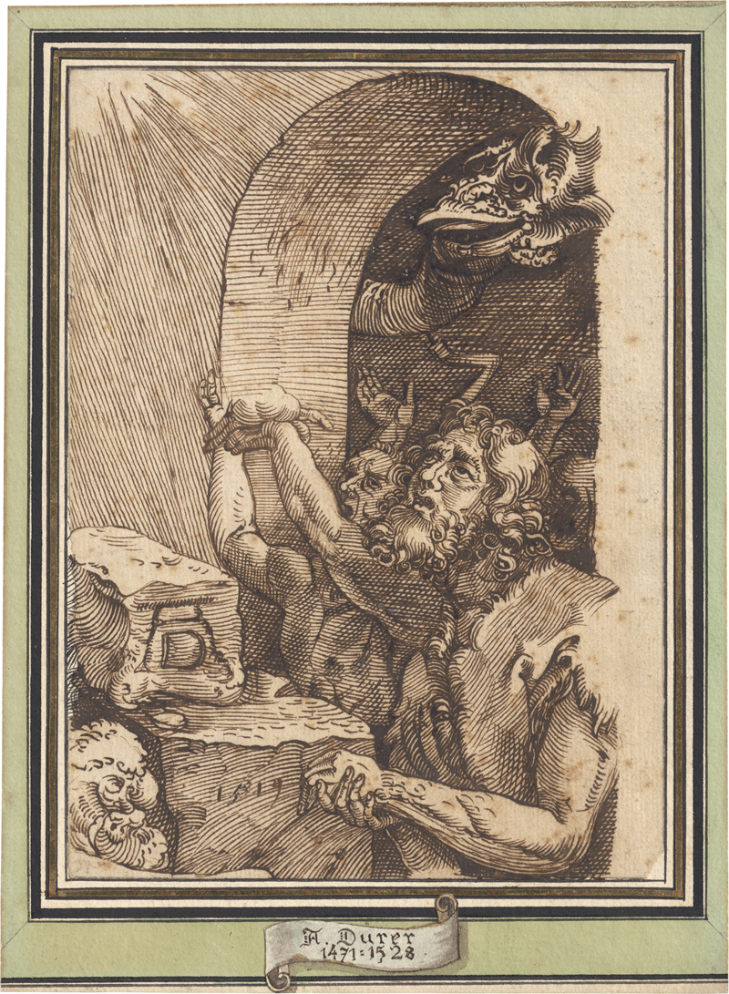 Lot 6501, Auction  126, Deutsch, Ende 16. Jh. Johannes der Täufer und die verdammten Seelen in der Vorhölle