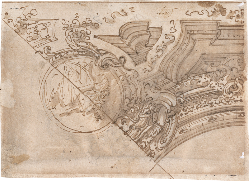 Lot 6519, Auction  126, Carpi, Carlo Giuseppe, Entwürfe für Quadraturmalerei