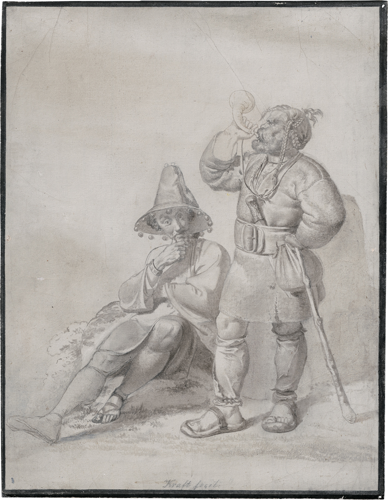 Lot 6710, Auction 126, Krafft, Johann August, Ivanhoe: Der Schweinehirt Gurth und der Narr Wamba