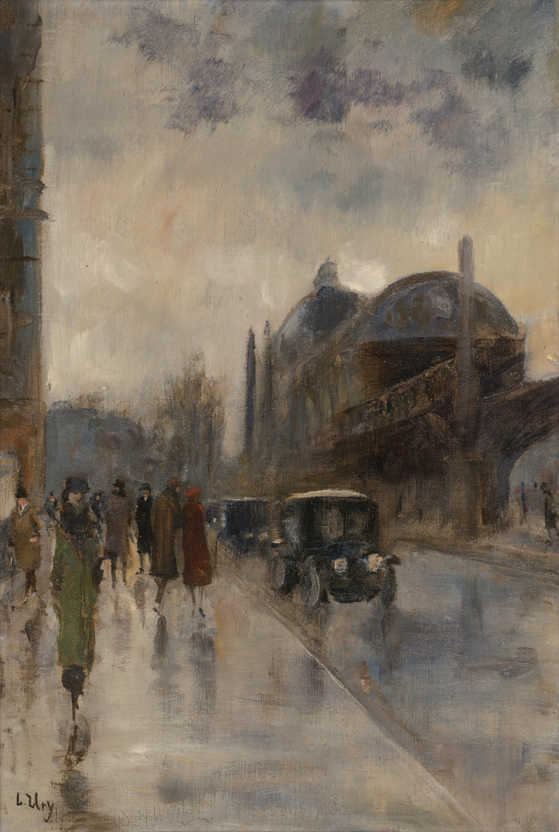 Lot 7029, Auction  126, Ury, Lesser, Hochbahnhof Nollendorfplatz von der Bülowstraße aus gesehen, Berlin