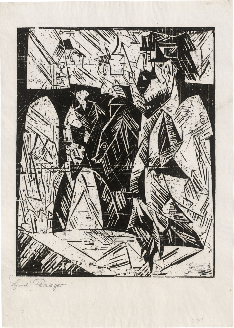 Lot 7060, Auction  126, Feininger, Lyonel, Spaziergänger